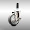 Service Caster 4 Inch 316SS Thermoplastic Rubber Swivel 3/4 Inch Expanding Stem Caster Brake SCC-SS316EX20S414-TPRB-TLB-34 - alternate 1